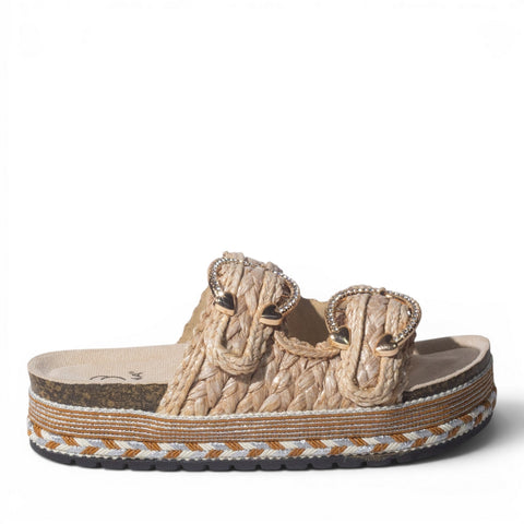 Europeon Union Women Beige Cloth Slipper #4984