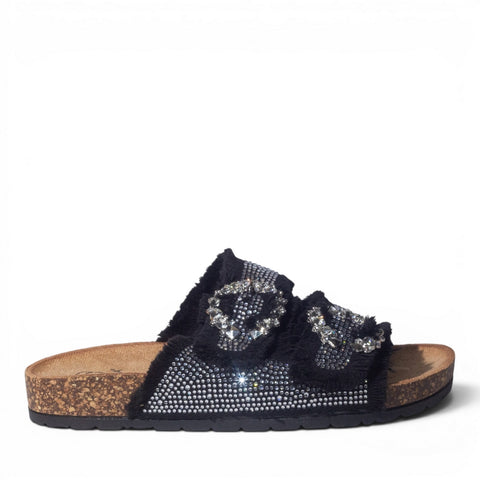 Europeon Union Women Blue Cloth Slipper #4999
