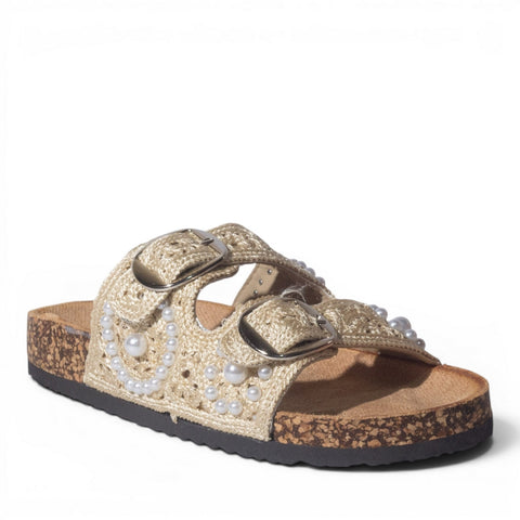 Europeon Union Women Beige Cloth Slipper #5002