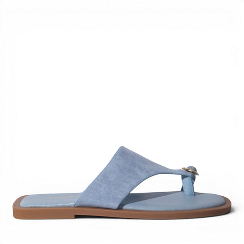 Europeon Union Women Light Blue Chamois Slipper #5018