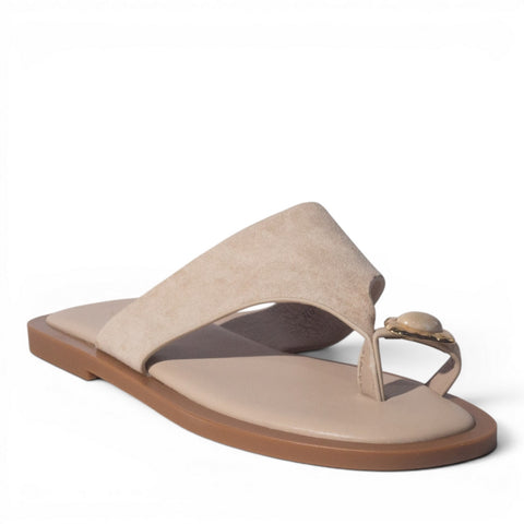 Europeon Union Women Beige Chamois Slipper #5019