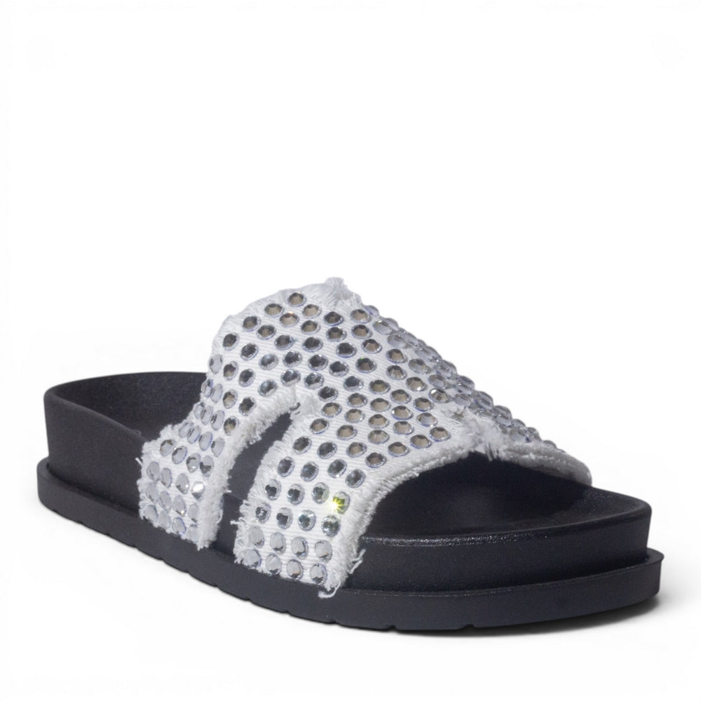 Europeon Union Women White Cloth Slipper #5026