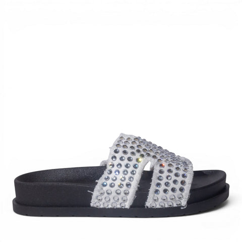 Europeon Union Women White Cloth Slipper #5026