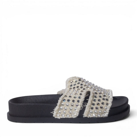 Europeon Union Women Beige Cloth Slipper #5027