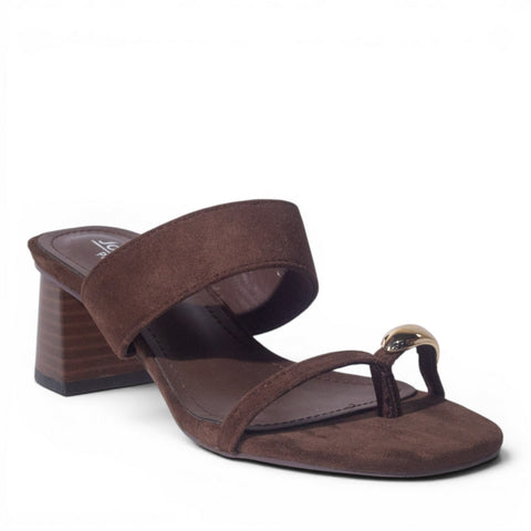 Europeon Union Women Brown Chamois Wedges #5034