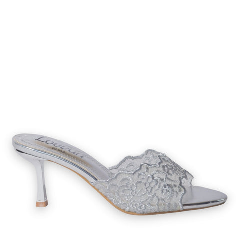 Europeon Union Women Silver Leather Heels #5101