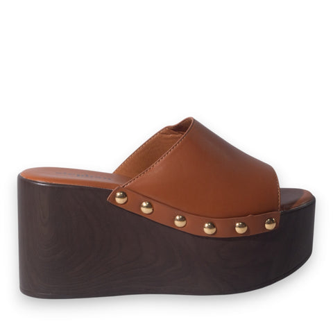 Europeon Union Women Havan Leather Wedges #5140