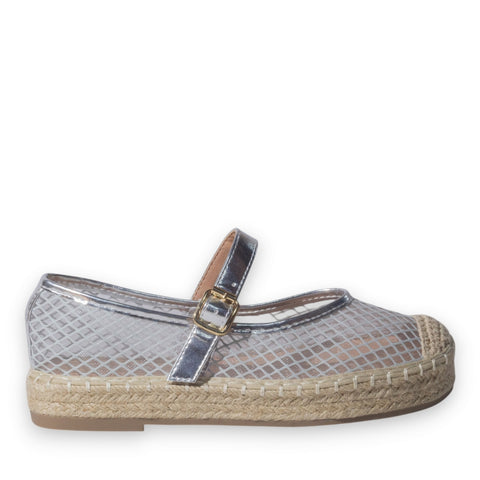 Europeon Union Women Silver Khesh Ballerina #5205