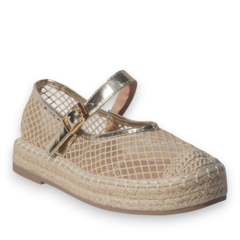 Europeon Union Women Gold Khesh Ballerina #5206