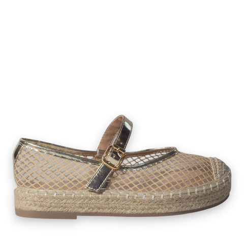 Europeon Union Women Gold Khesh Ballerina #5206