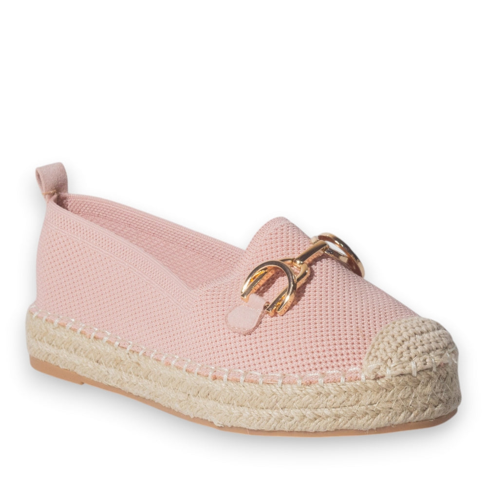 Europeon Union Women Pink Cloth Espadrilles #5216