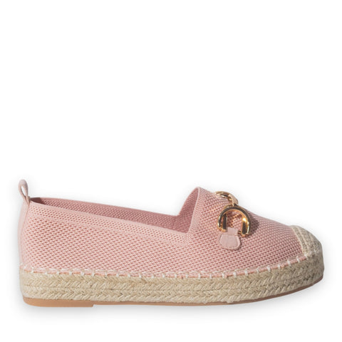 Europeon Union Women Pink Cloth Espadrilles #5216