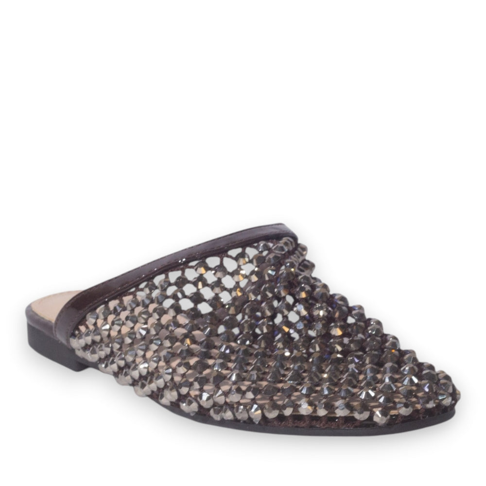 Europeon Union Women Brown Glitter Slipper #5226