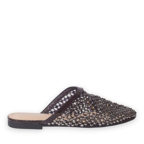 Europeon Union Women Brown Glitter Slipper #5226