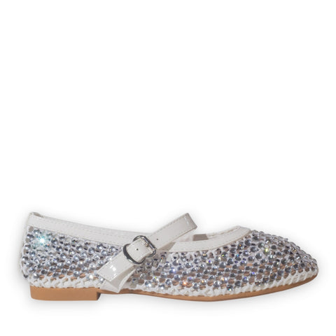 Europeon Union Women White Cloth Ballerina #5240