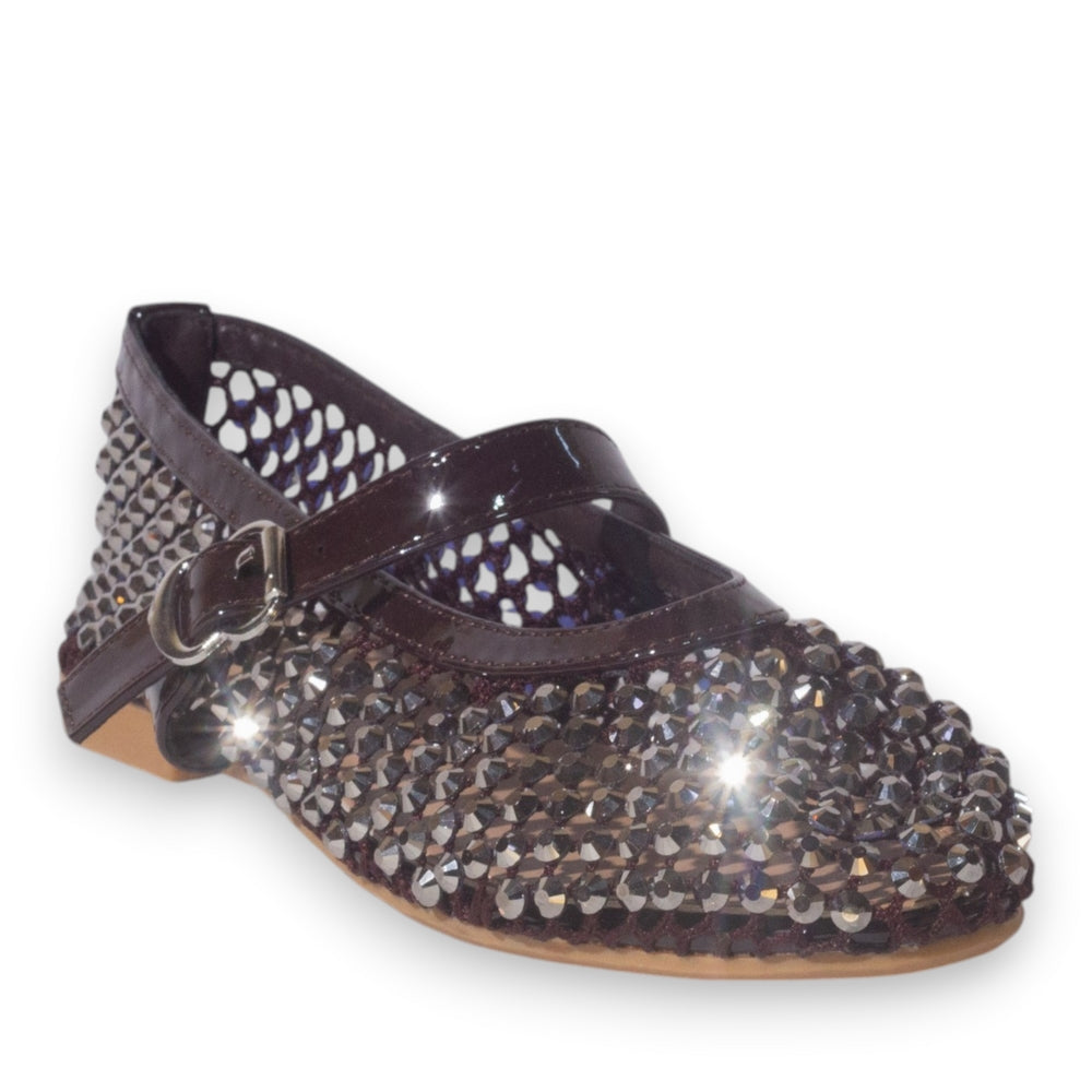 Europeon Union Women Brown Cloth Ballerina #5242