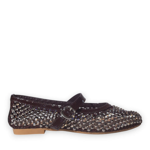 Europeon Union Women Brown Cloth Ballerina #5242