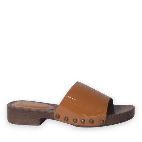 Europeon Union Women Havan Vernis Leather Slipper #5258