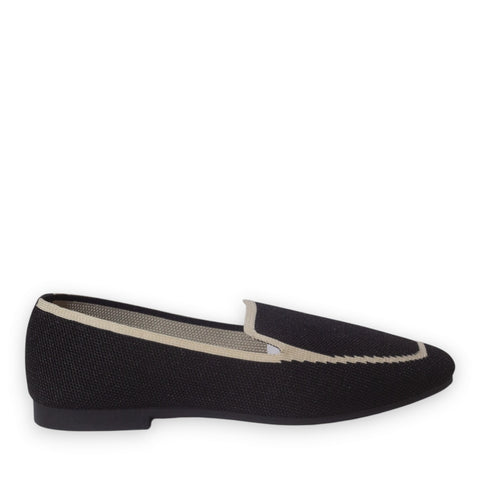 Europeon Union Women Black Cloth Ballerina #5264