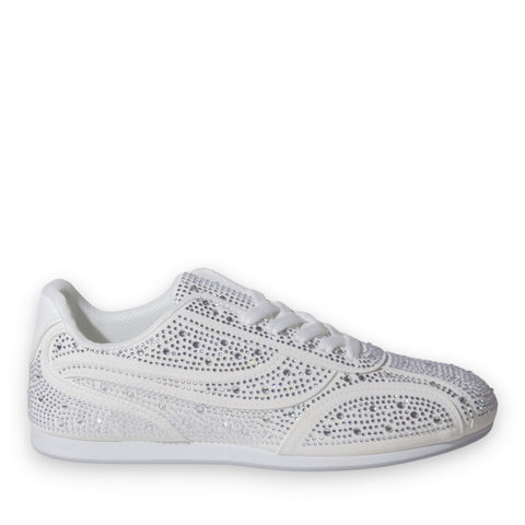 Europeon Union Women White Glitter Shoes #5274