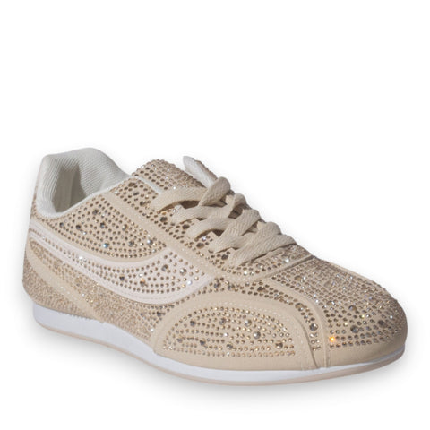 Europeon Union Women Beige Glitter Shoes #5275