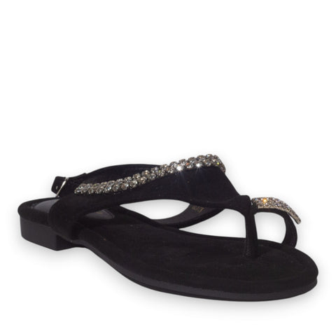 Europeon Union Women Black Chamois Sandal #5280