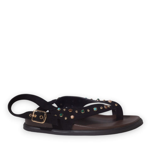 Europeon Union Women Black Chamois Slipper #5312