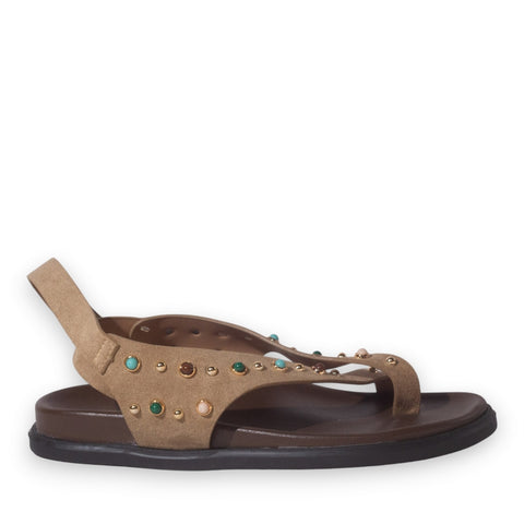 Europeon Union Women Beige Chamois Slipper #5313