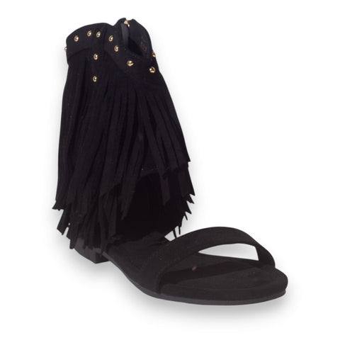 Europeon Union Women Black Chamois Sandal #5315
