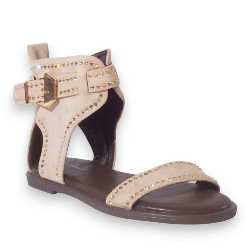 Europeon Union Women Beige Chamois Sandal #5321