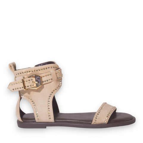 Europeon Union Women Beige Chamois Sandal #5321
