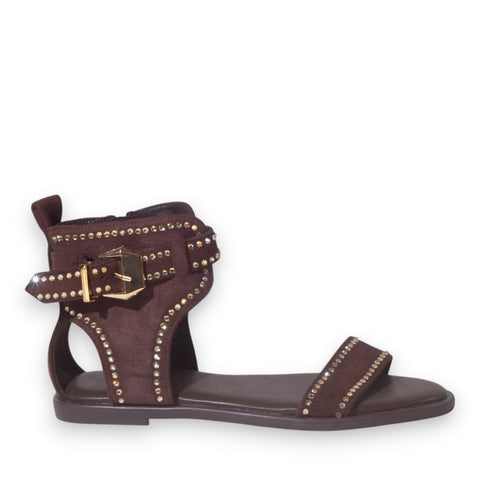 Europeon Union Women Brown Chamois Sandal #5322