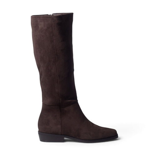European Union Women Brown Chamois Boot #5370