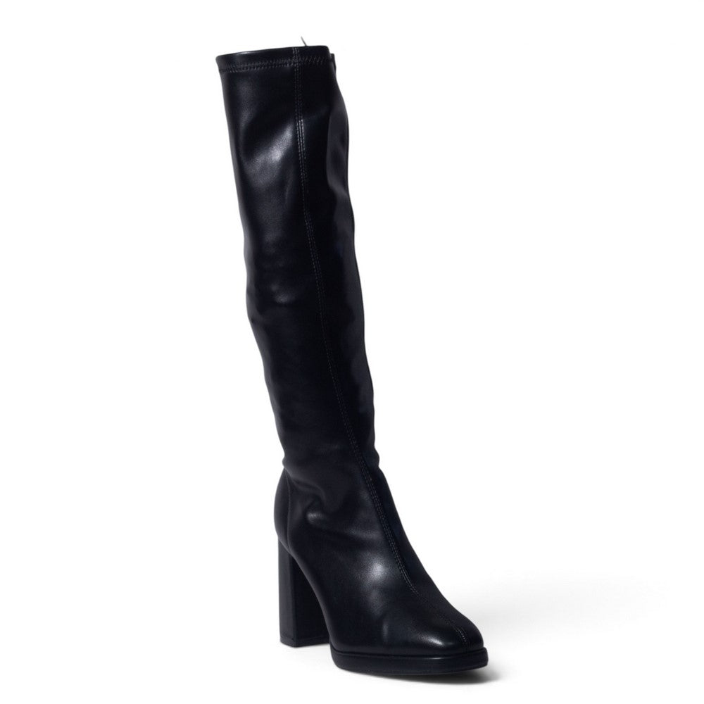 European Union Women Black Leather Boot #5373
