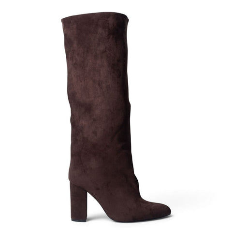 European Union Women Brown Chamois Boot #5376