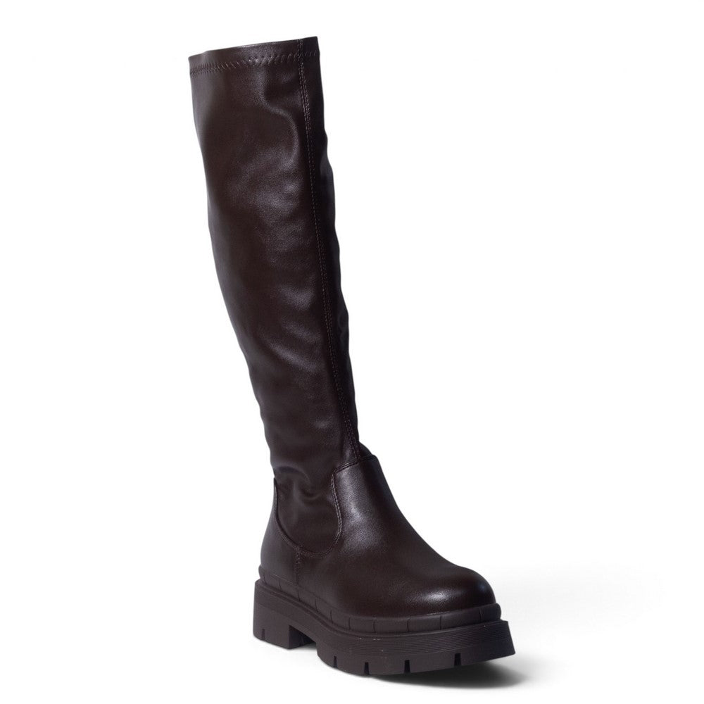 European Union Women Brown Leather Boot #5378