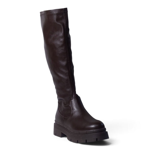 European Union Women Brown Leather Boot #5378