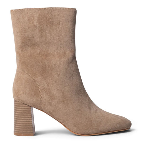European Union Women Beige Chamois Half Boot #5382