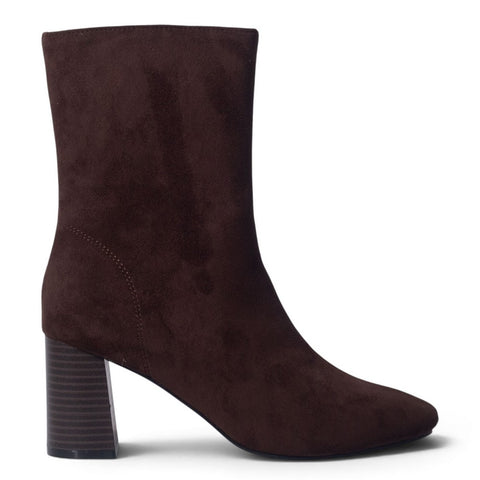 European Union Women Brown Chamois Half Boot #5384