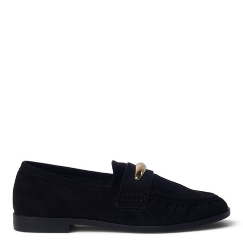 European Union Women Black Chamois Shoes #5389
