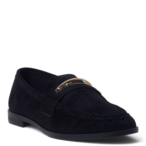 European Union Women Black Chamois Shoes #5389