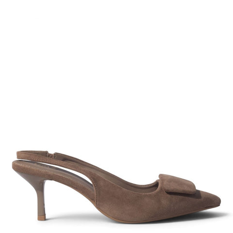 European Union Women Cafe Chamois Heels #5391
