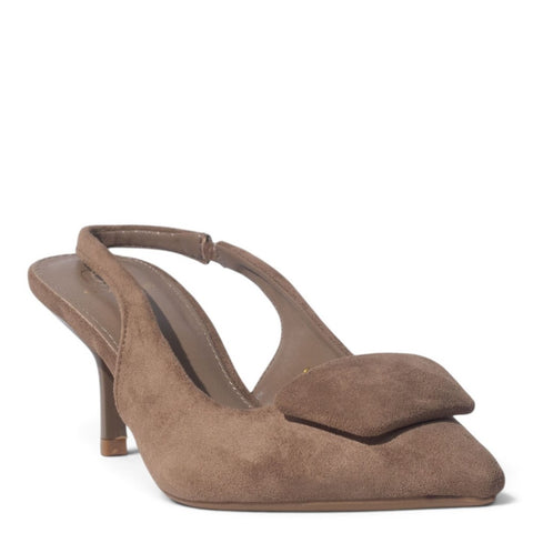 European Union Women Cafe Chamois Heels #5391