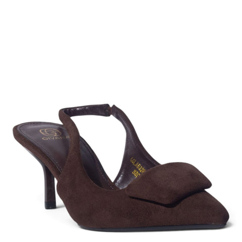 European Union Women Brown Chamois Heels #5392