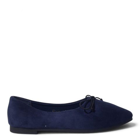 European Union Women Navy Chamois Ballerina #5398