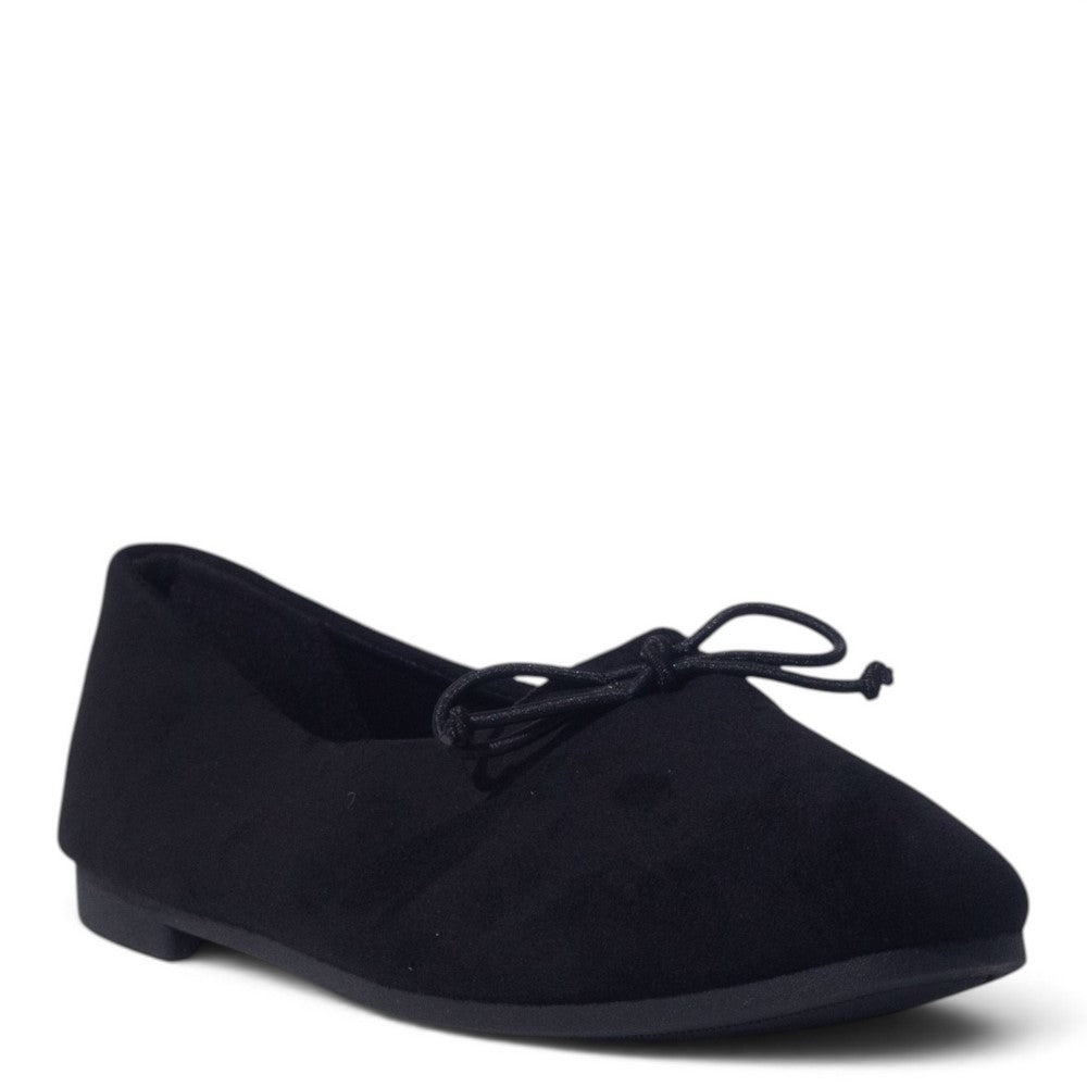 European Union Women Black Chamois Ballerina #5400