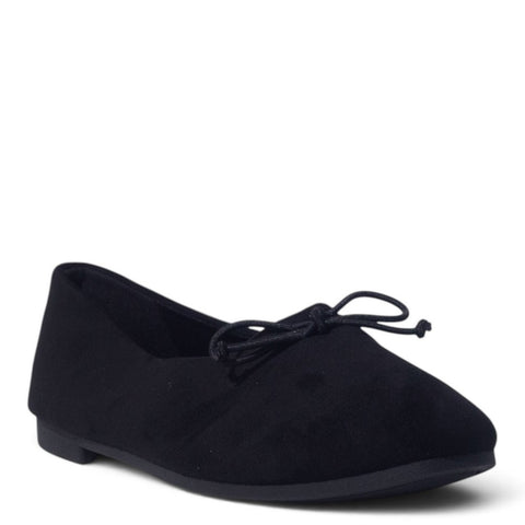 European Union Women Black Chamois Ballerina #5400