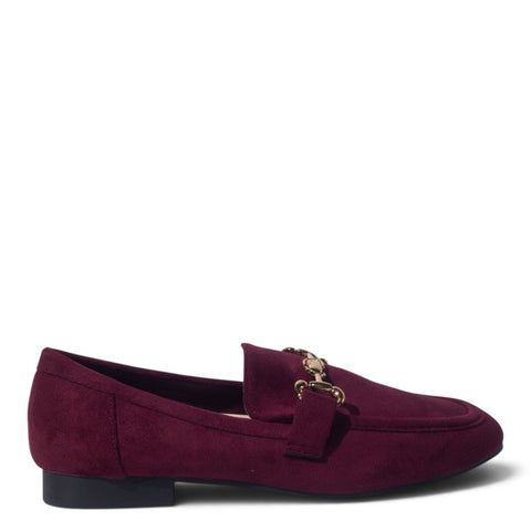 European Union Women Maroon Chamois Shoes #5405