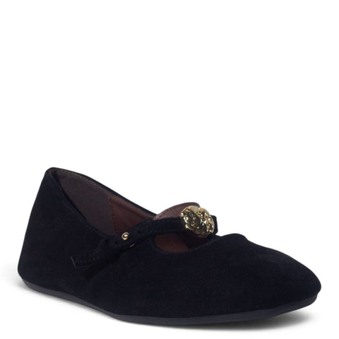 European Union Women Black Cloth Ballerina #5417