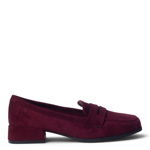 European Union Women Maroon Chamois Shoes #5425